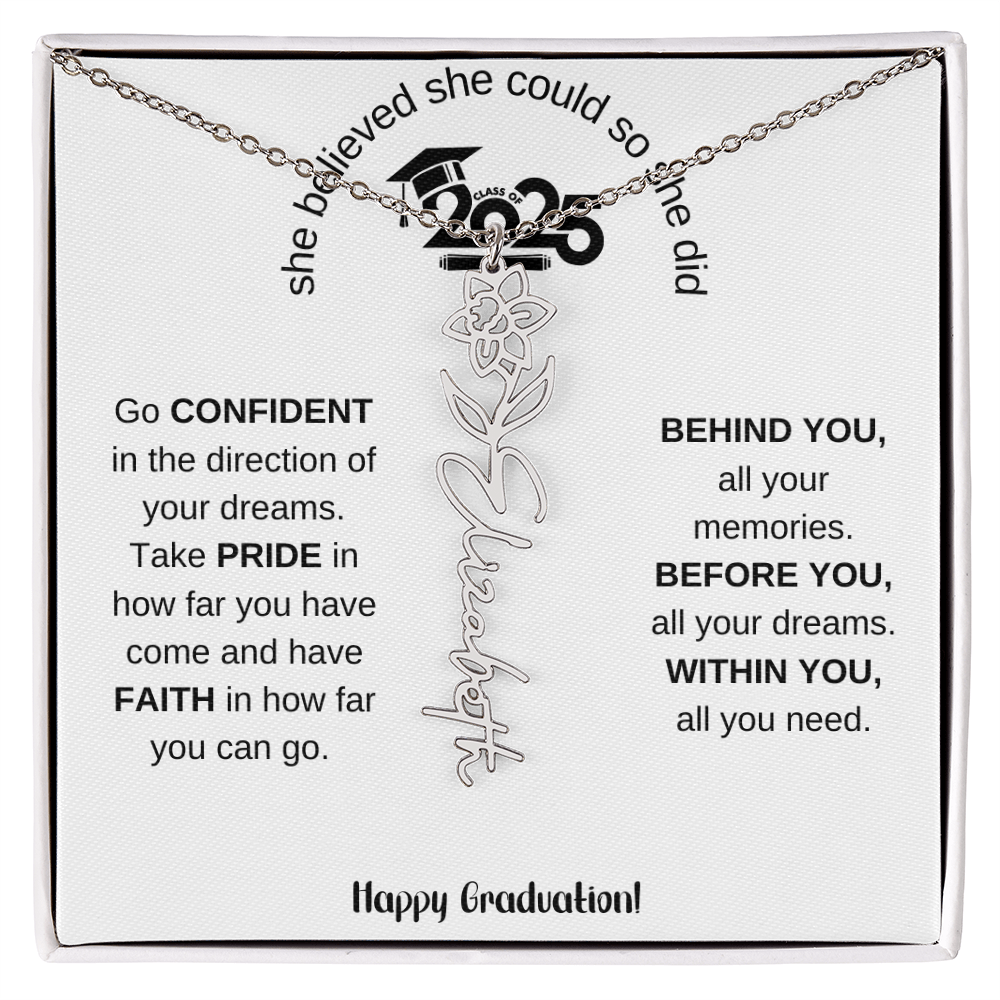 2025 Graduation Gift - Flower Name Necklace 5