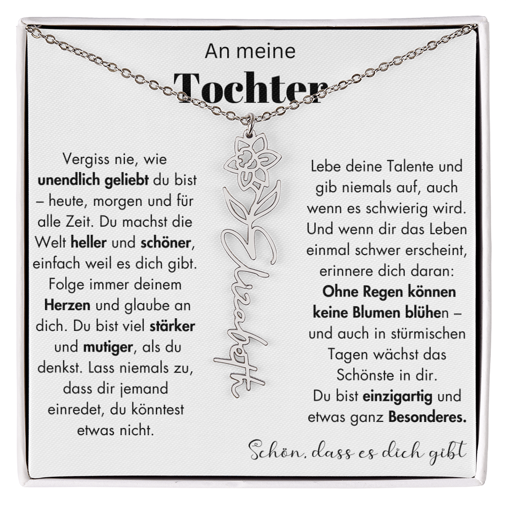 Geschenk Tochter Schmuckkarte mit Spruch unendlich geliebt Mutmacher Erinnerung Weihnachten Geburtstag