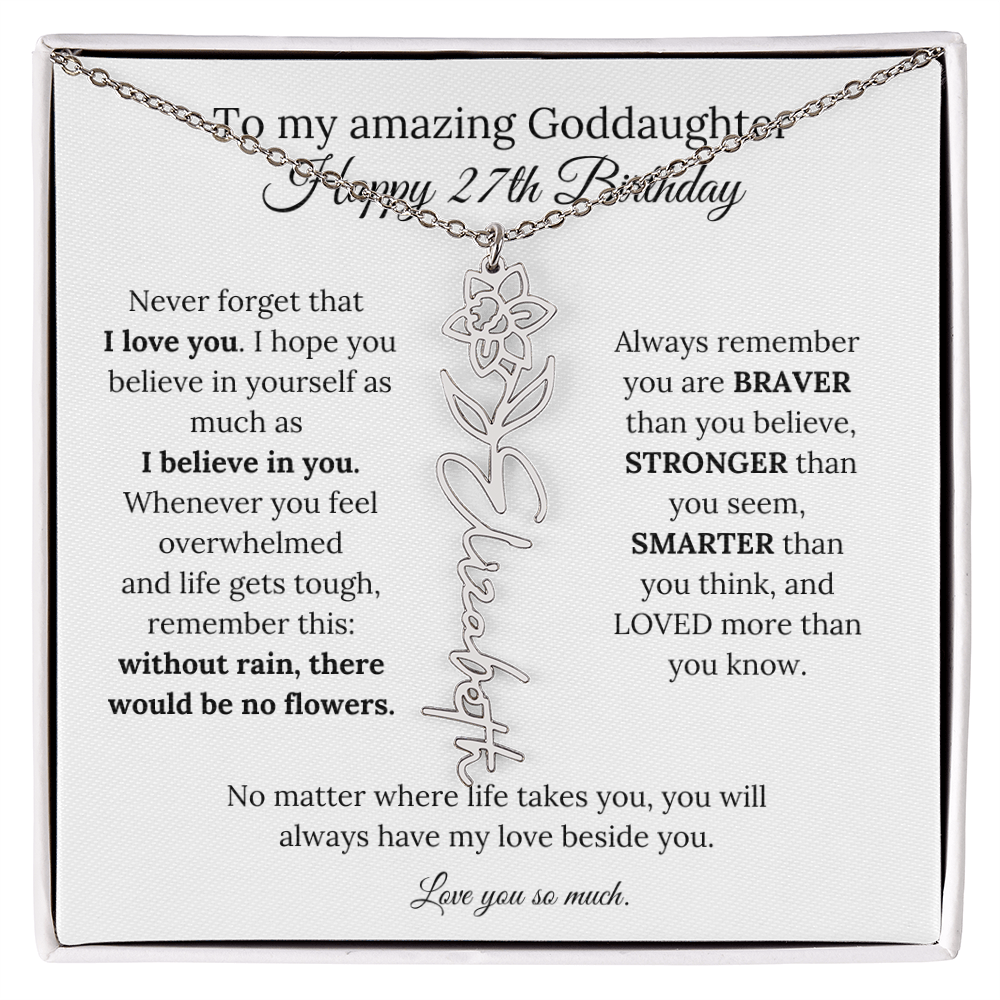 Happy 27th Birthday Gift for Goddaughter