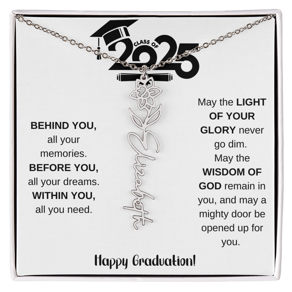 2025 Graduation Gift - Flower Name Necklace 8