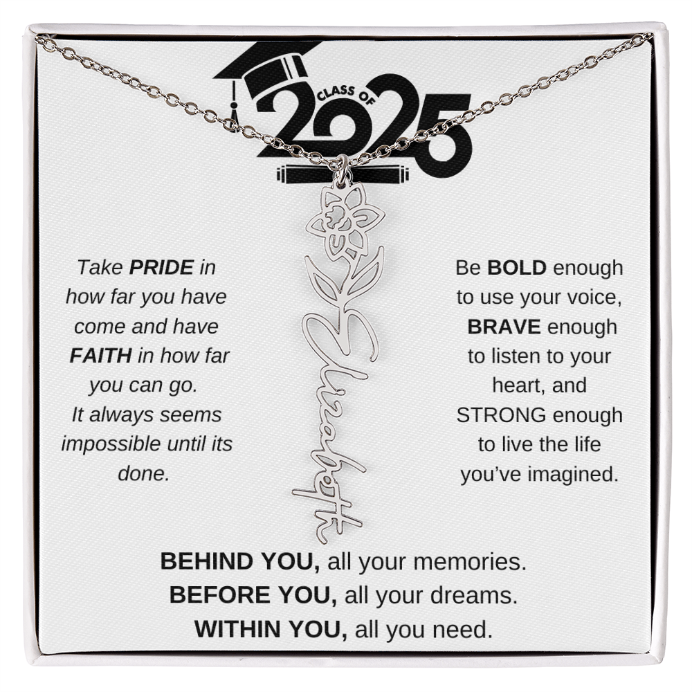 2025 Graduation Gift - Flower Name Necklace 4