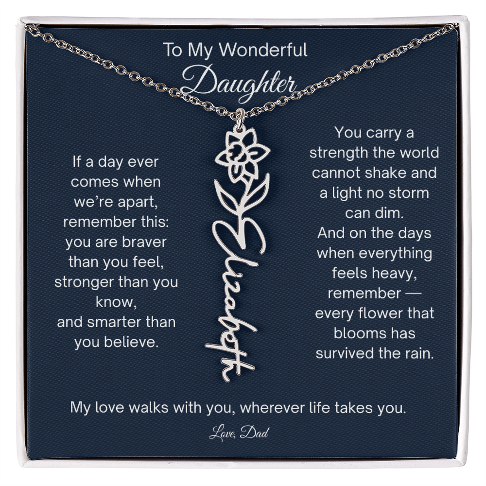 Daughter Necklace Gift from Dad