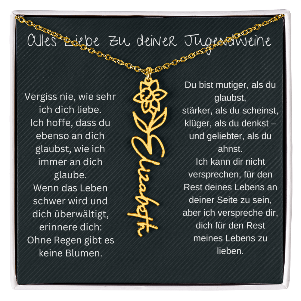 Geburtsblumen Namenskette 1