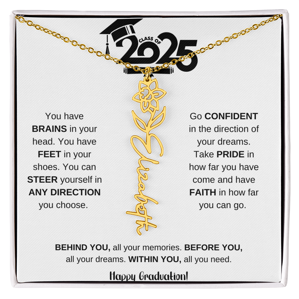 2025 Graduation Gift - Flower Name Necklace 7