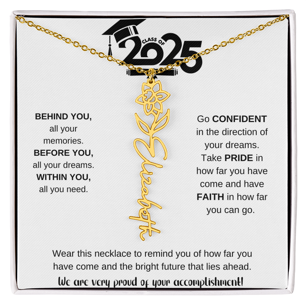 2025 Graduation Gift - Flower Name Necklace 9