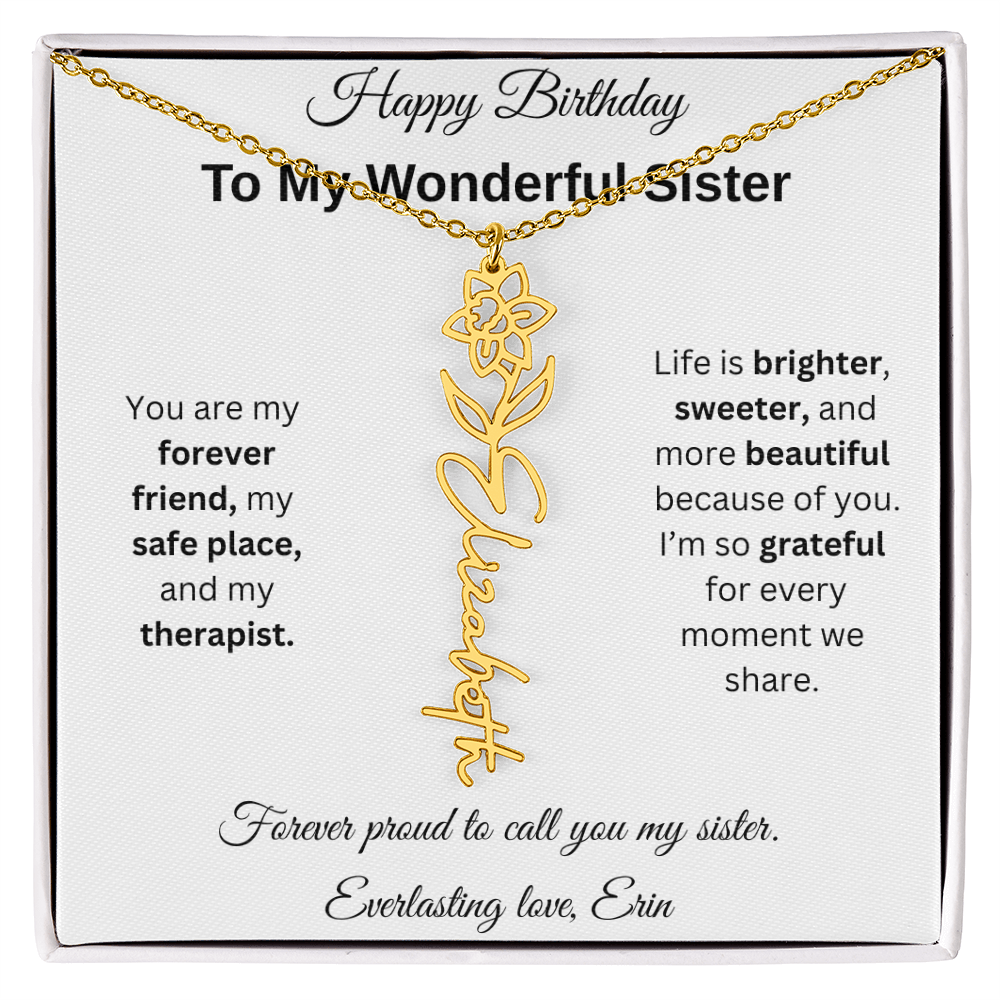 Custom Erin Birthflower