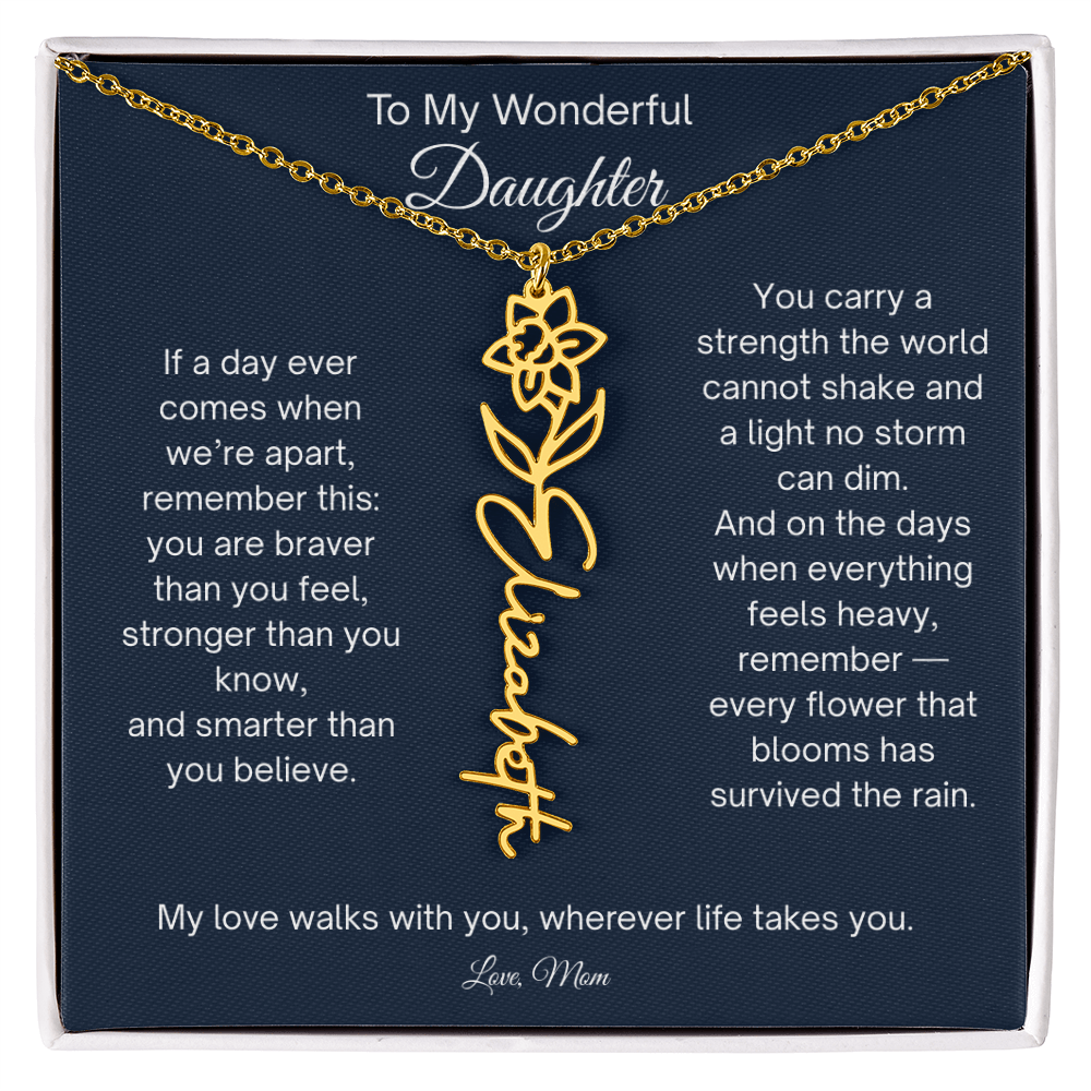 Personalized  Daughter Necklace from Mom