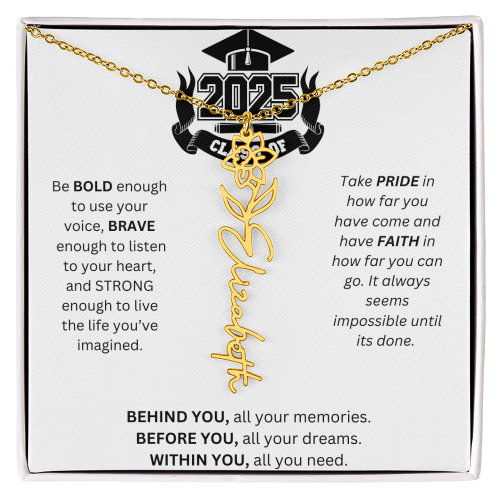 2025 Graduation Gift - Flower Name Necklace 3