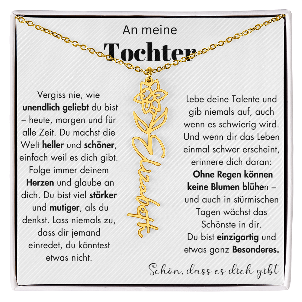 Geschenk Tochter Schmuckkarte mit Spruch unendlich geliebt Mutmacher Erinnerung Weihnachten Geburtstag