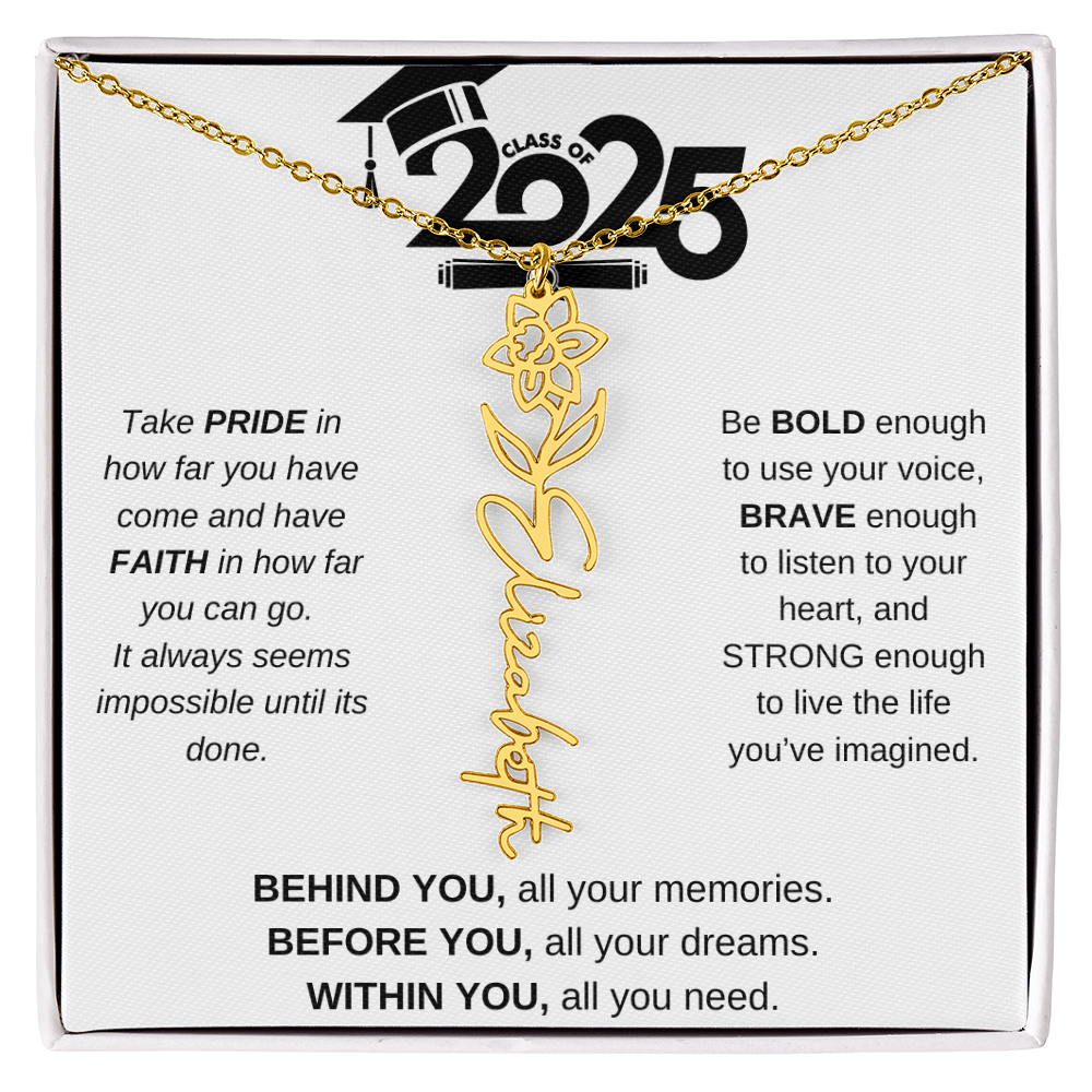 2025 Graduation Gift - Flower Name Necklace 4