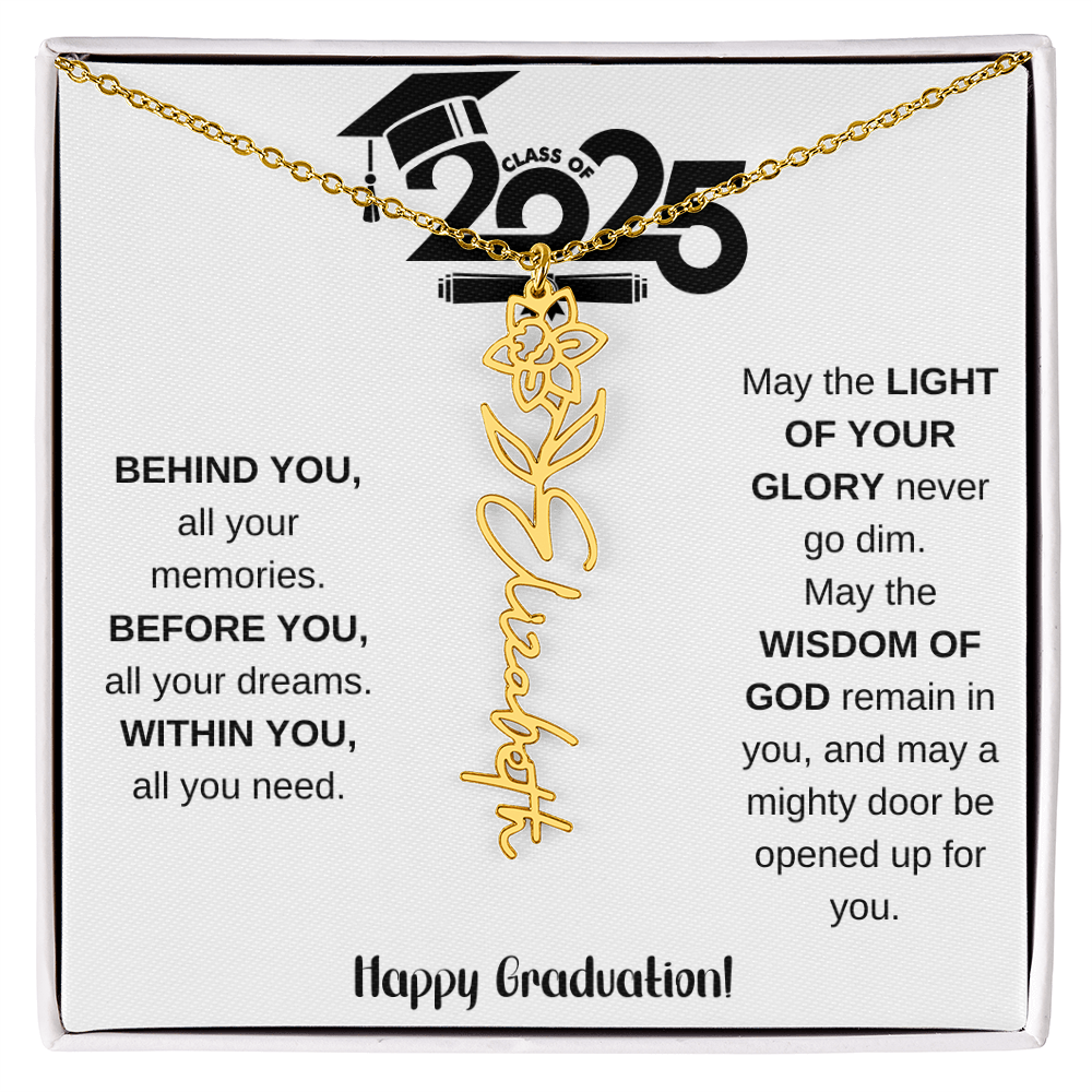 2025 Graduation Gift - Flower Name Necklace 8
