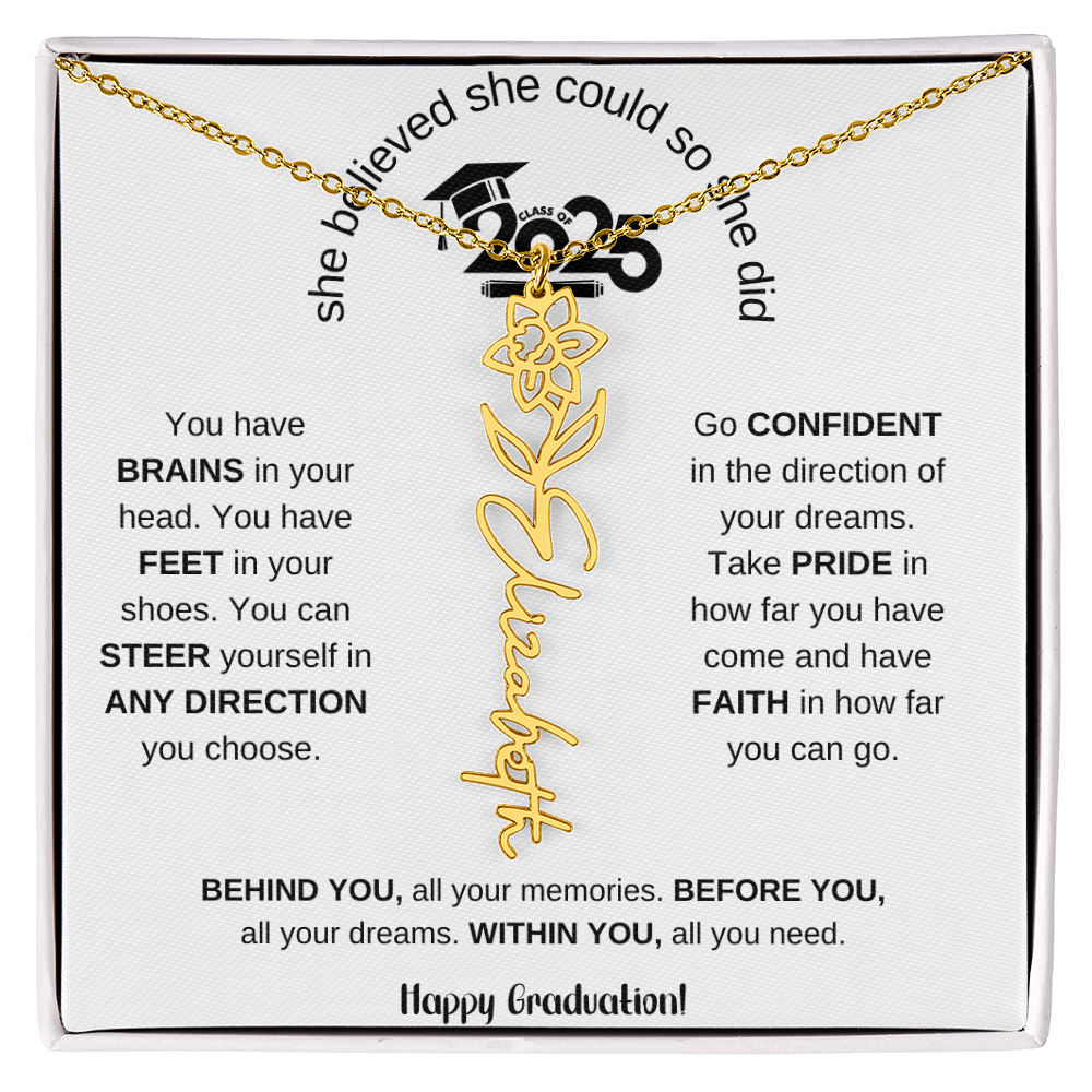 2025 Graduation Gift - Flower Name Necklace 6