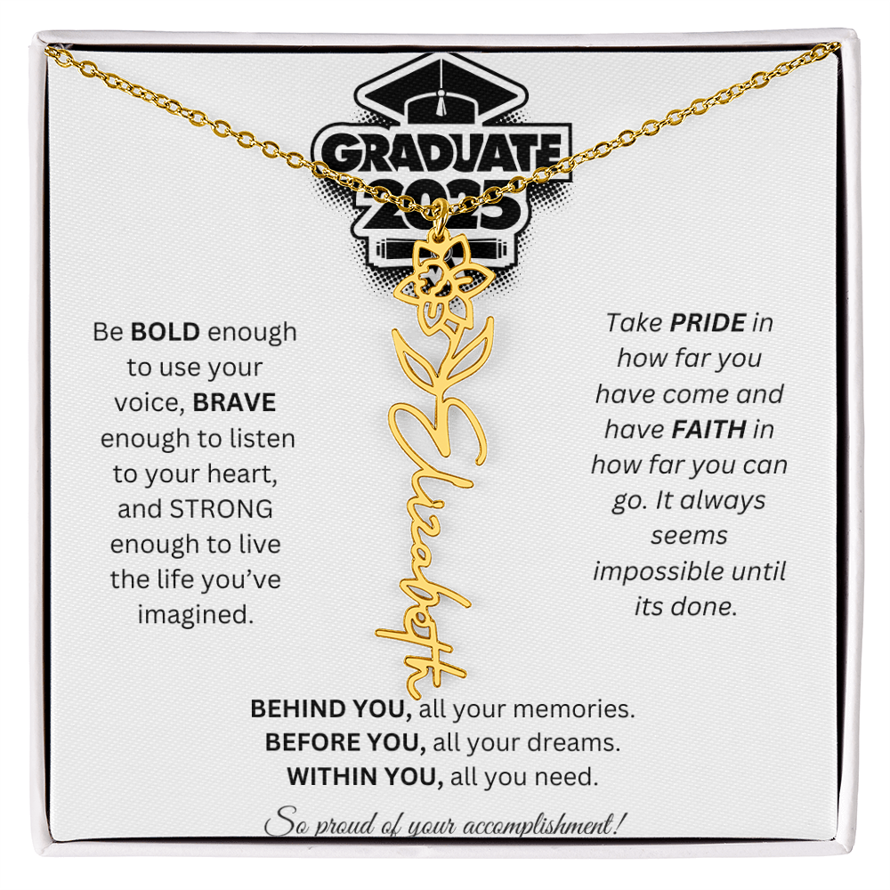 2025 Graduation Gift - Flower Name Necklace 2