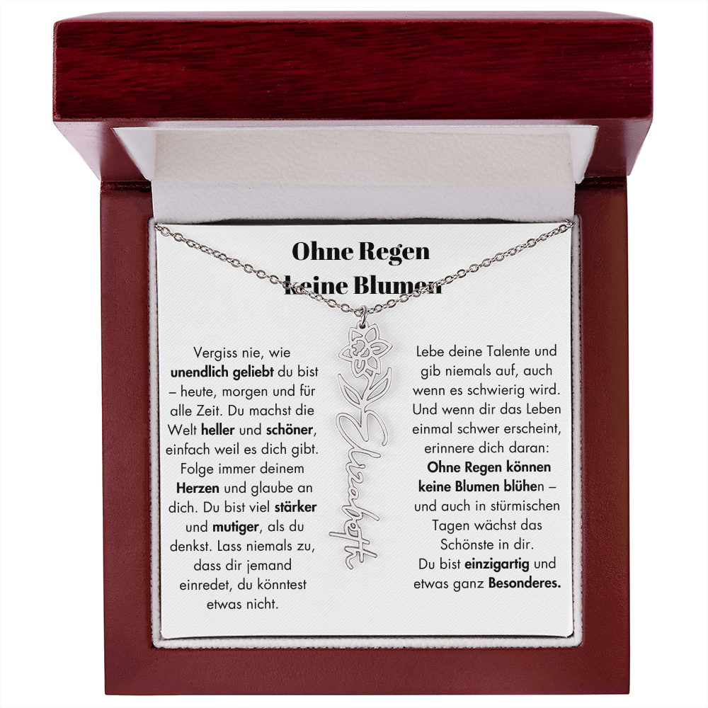 Weihnachtsgeschenk Schmuckkarte mit Spruch unendlich geliebt Mutmacher Hoffnung Liebe Geschenkidee