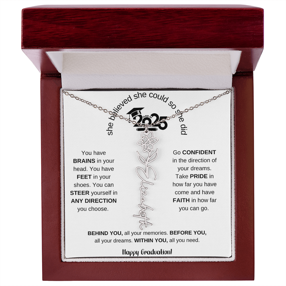 2025 Graduation Gift - Flower Name Necklace 6