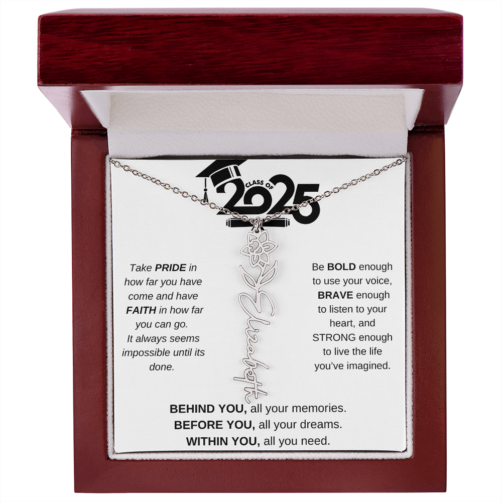2025 Graduation Gift - Flower Name Necklace 4