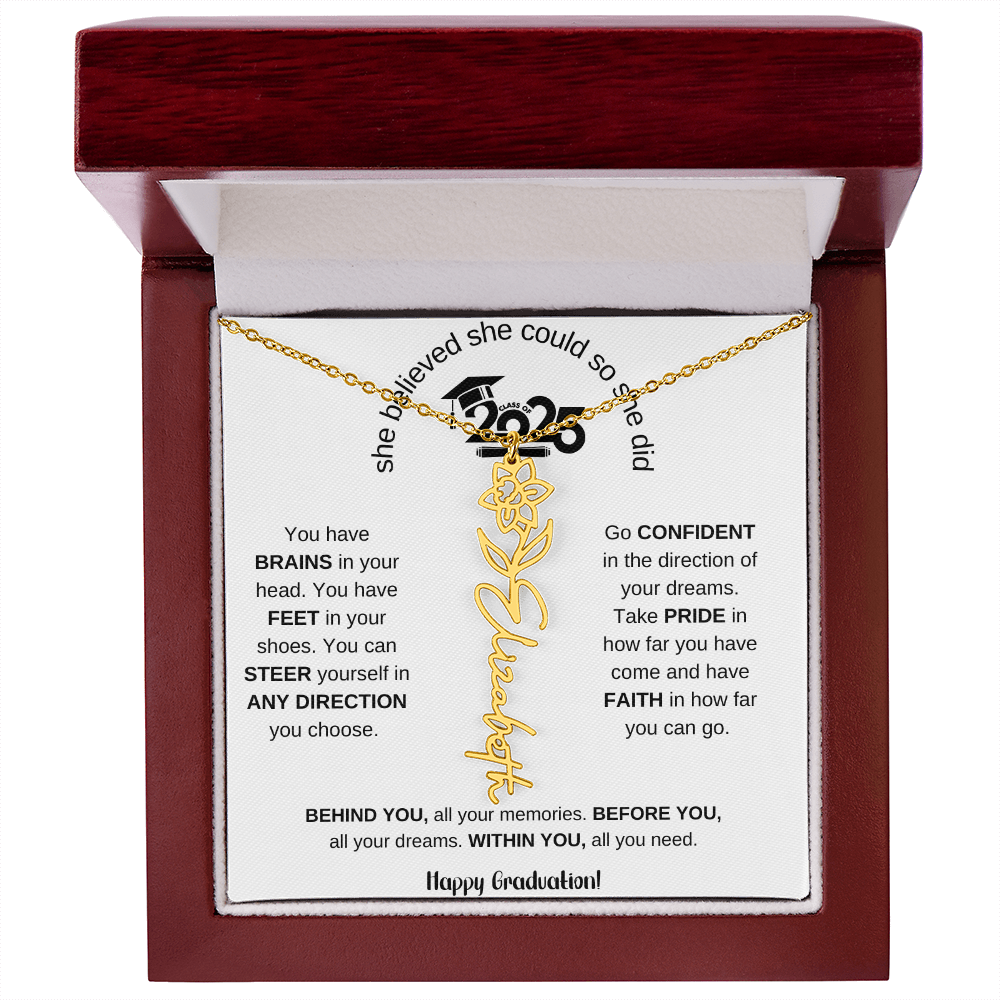 2025 Graduation Gift - Flower Name Necklace 6
