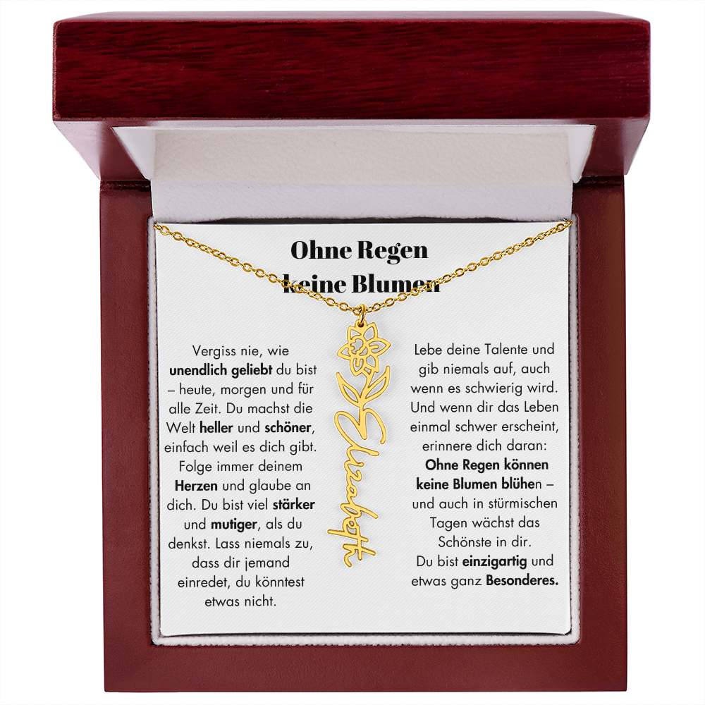 Weihnachtsgeschenk Schmuckkarte mit Spruch unendlich geliebt Mutmacher Hoffnung Liebe Geschenkidee