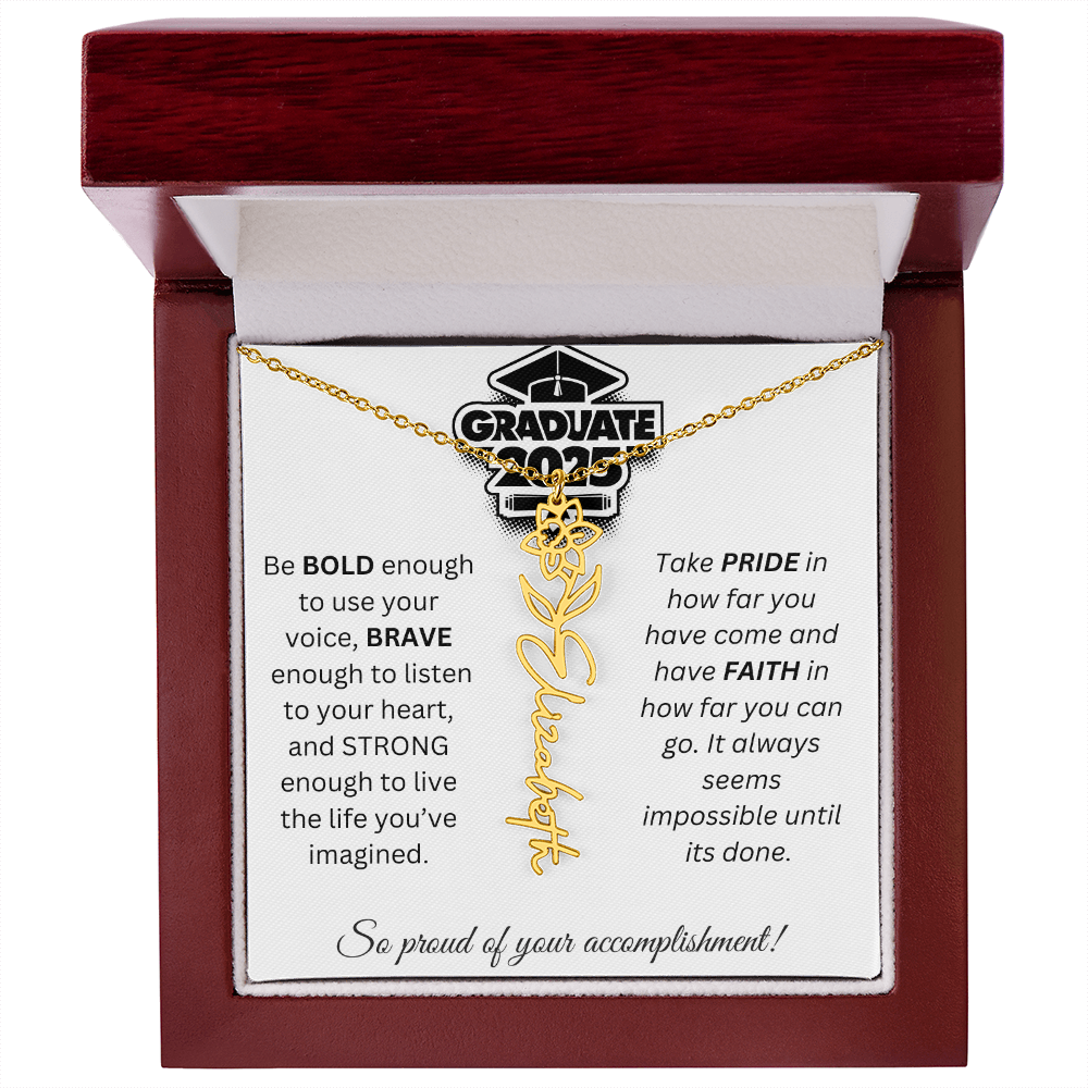 2025 Graduation Gift - Flower Name Necklace 1