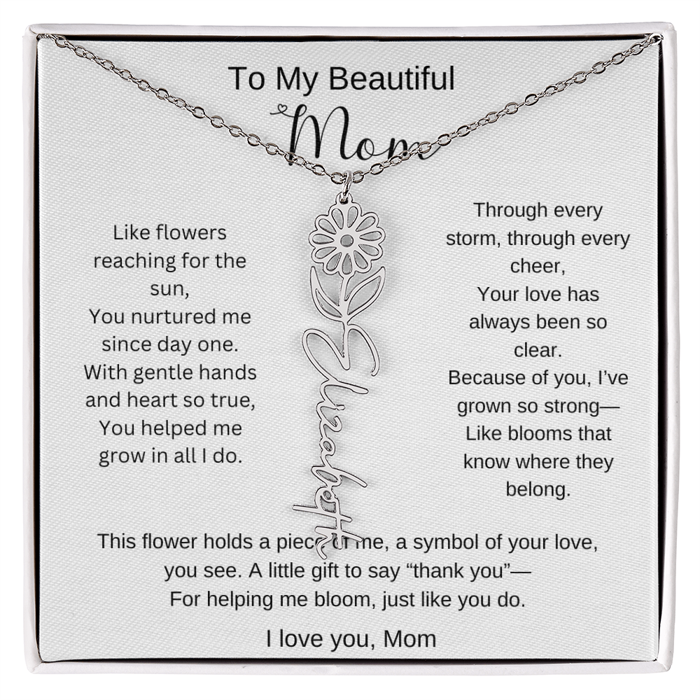 Personalized Mother's Day Necklace Gift for Mom