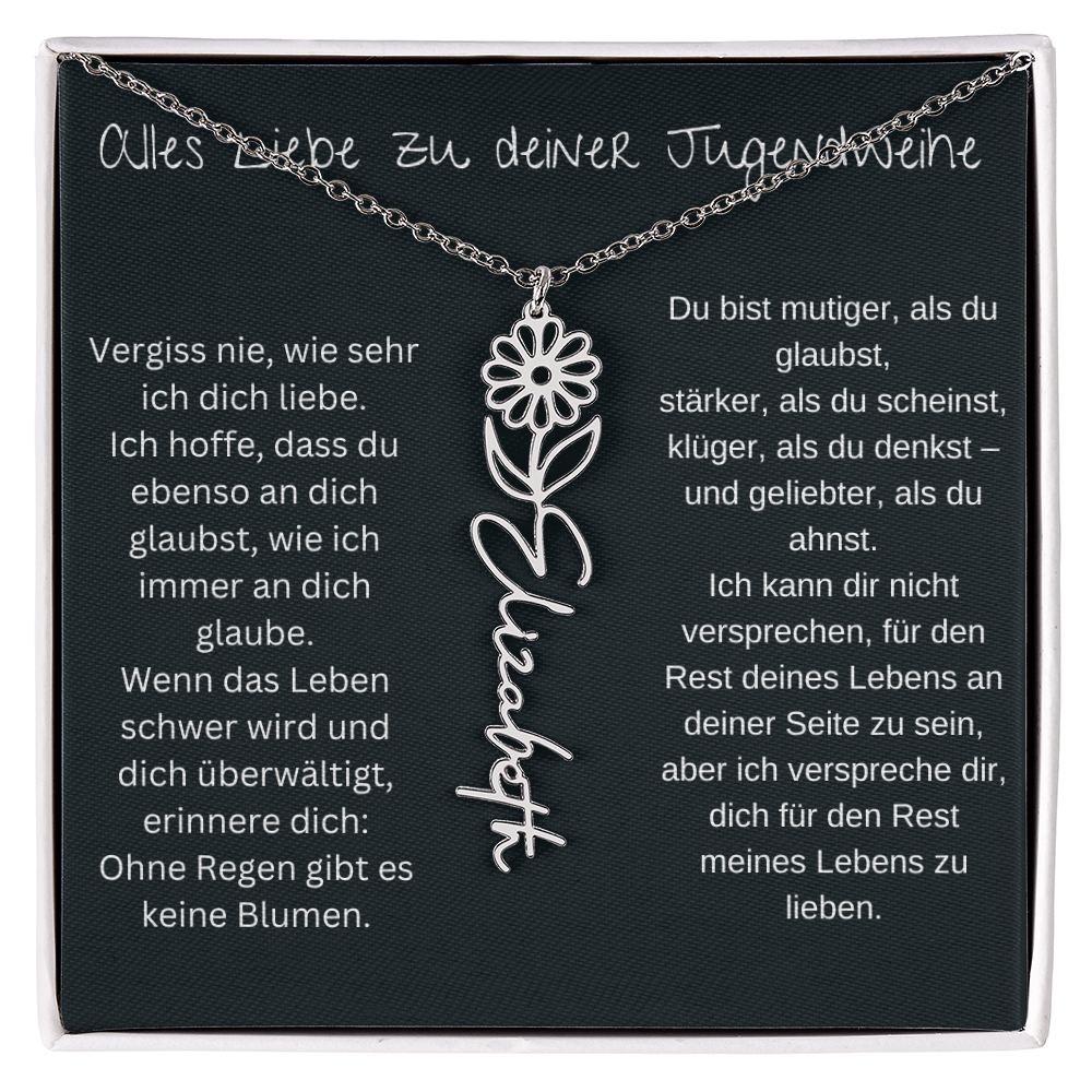 Geburtsblumen Namenskette 1