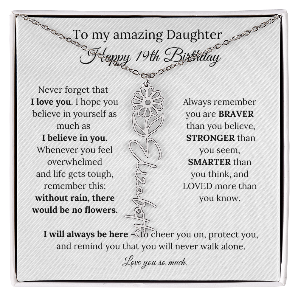 Happy 19th Birthday Gift for Daughter