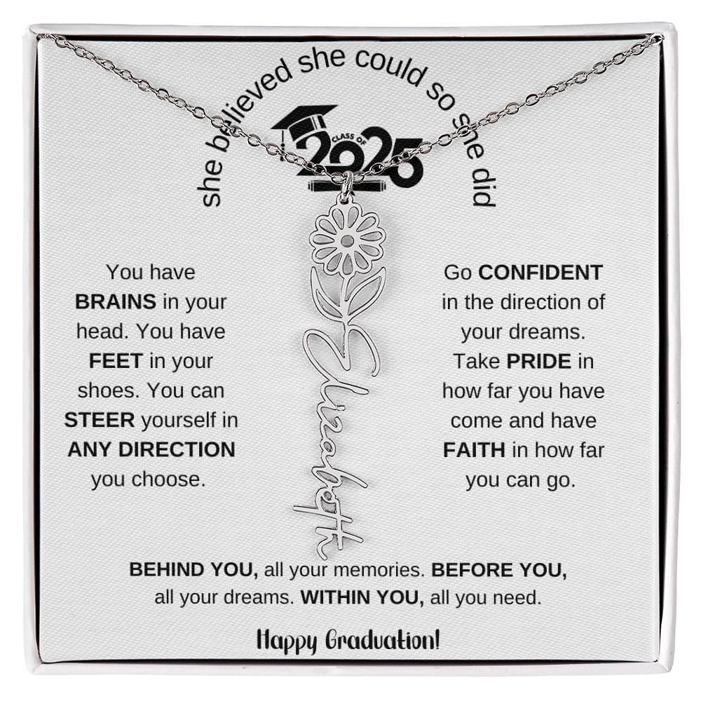 2025 Graduation Gift - Flower Name Necklace 6
