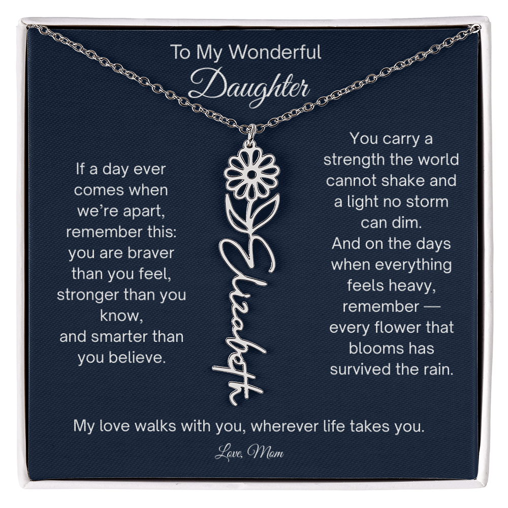 Personalized  Daughter Necklace from Mom