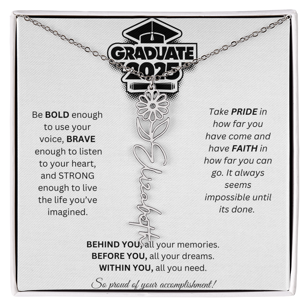 2025 Graduation Gift - Flower Name Necklace 2
