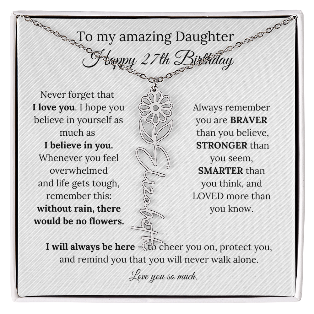 Happy 27th Birthday Gift for Daughter