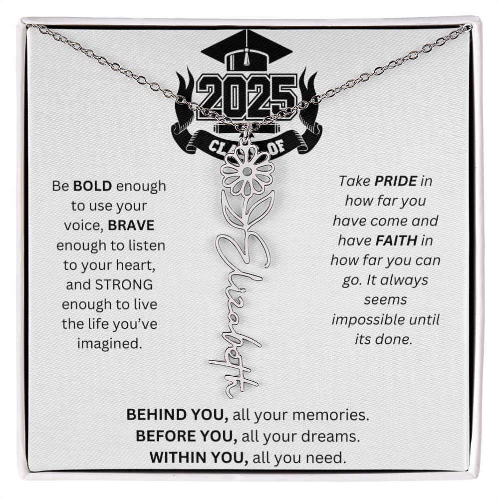 2025 Graduation Gift - Flower Name Necklace 3