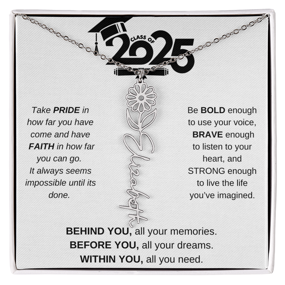 2025 Graduation Gift - Flower Name Necklace 4