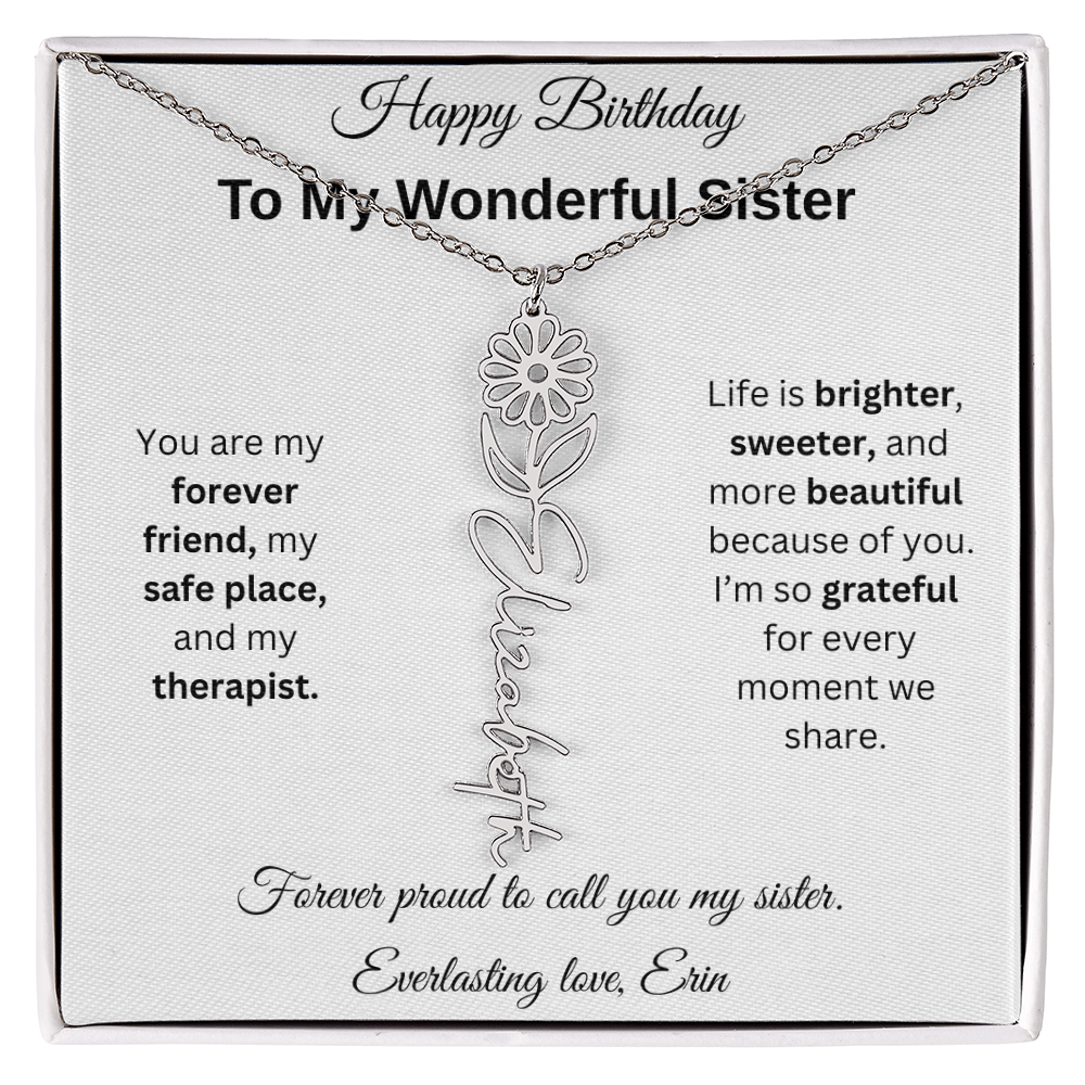 Custom Erin Birthflower