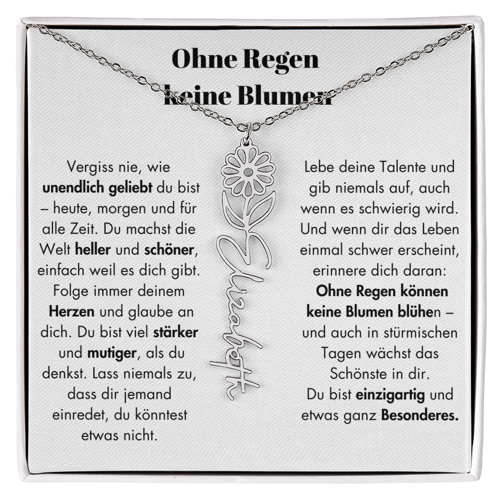 Weihnachtsgeschenk Schmuckkarte mit Spruch unendlich geliebt Mutmacher Hoffnung Liebe Geschenkidee