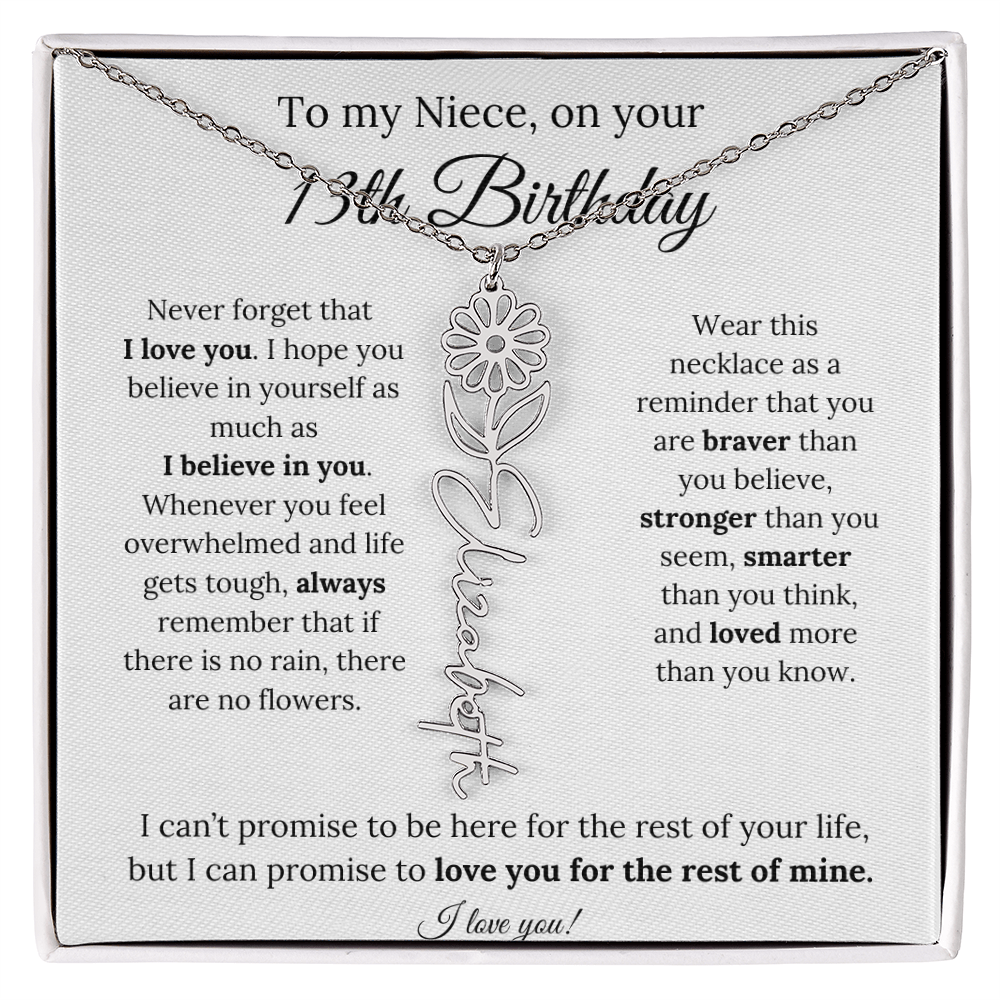 To My Niece 13th Birthday