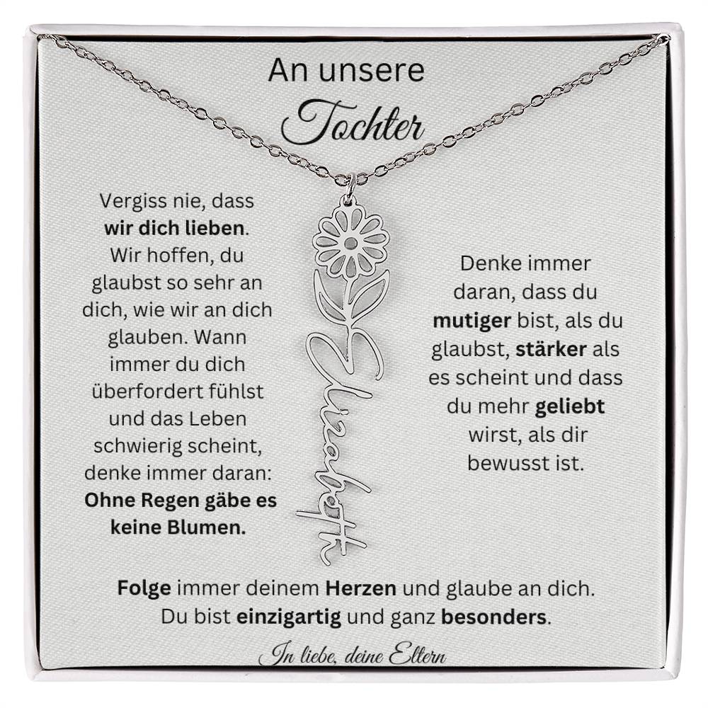 Weihnachtsgeschenk Eltern an Tochter