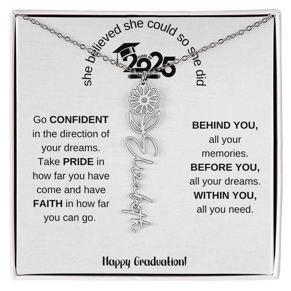 2025 Graduation Gift - Flower Name Necklace 5