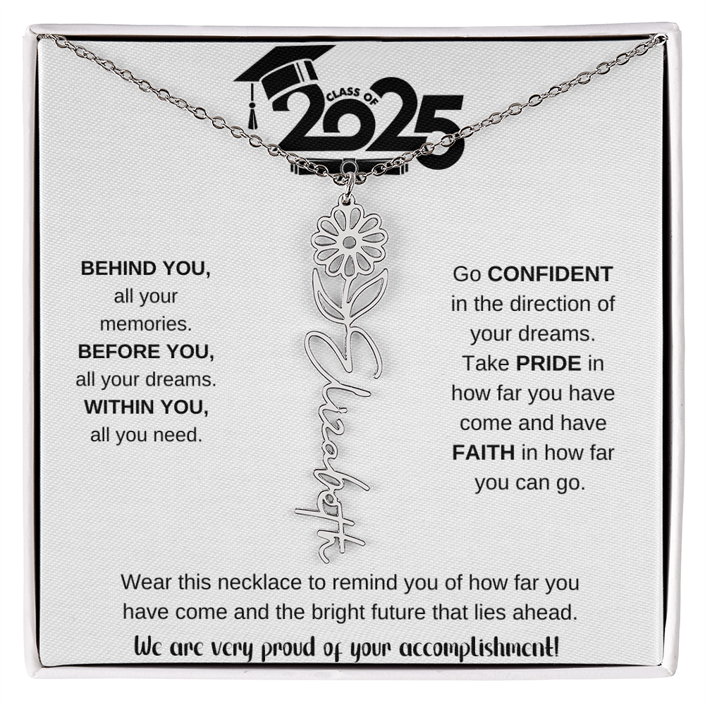 2025 Graduation Gift - Flower Name Necklace 9