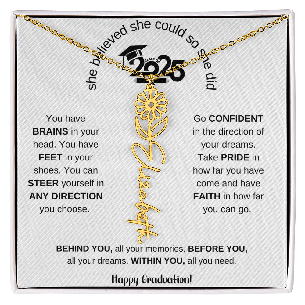 2025 Graduation Gift - Flower Name Necklace 6