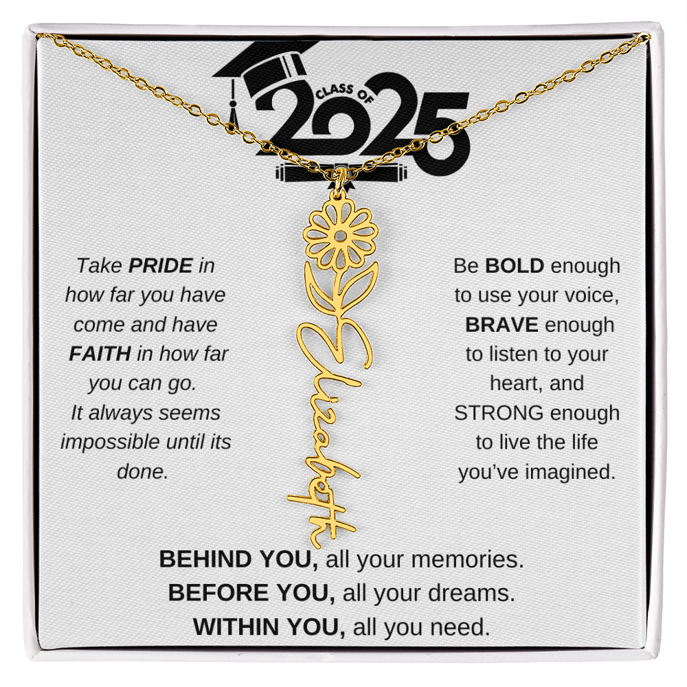 2025 Graduation Gift - Flower Name Necklace 4