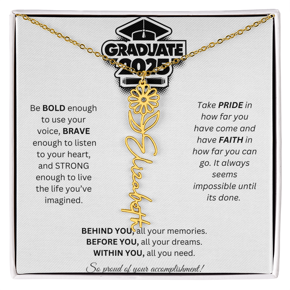 2025 Graduation Gift - Flower Name Necklace 2
