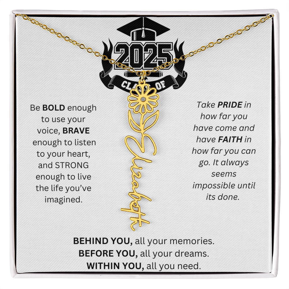 2025 Graduation Gift - Flower Name Necklace 3