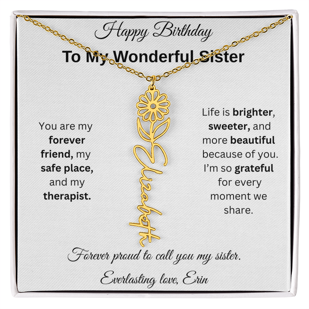 Custom Erin Birthflower