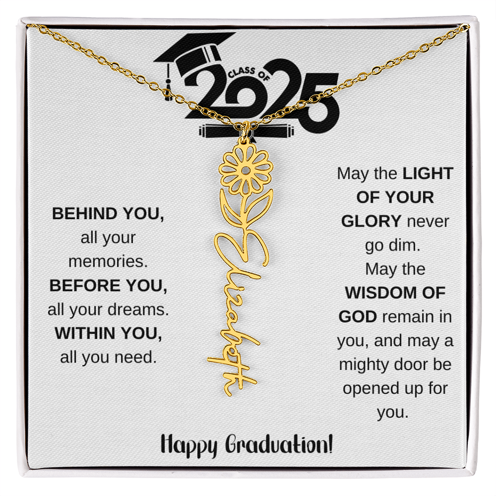 2025 Graduation Gift - Flower Name Necklace 8