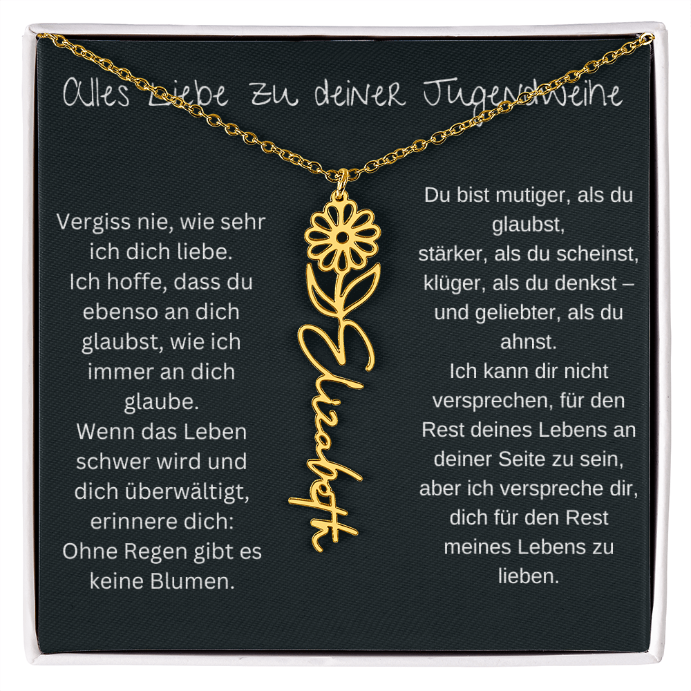 Geburtsblumen Namenskette 1