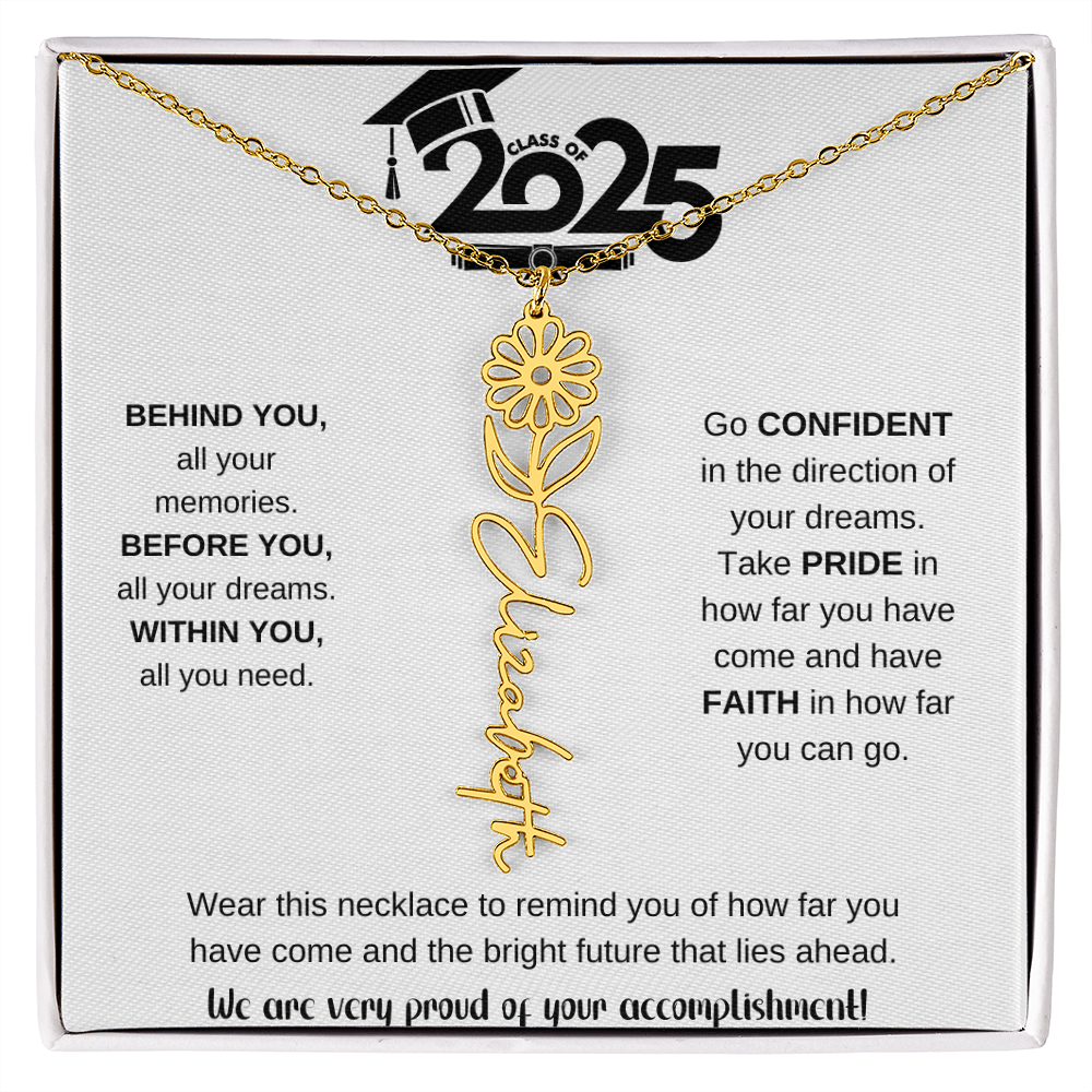 2025 Graduation Gift - Flower Name Necklace 9