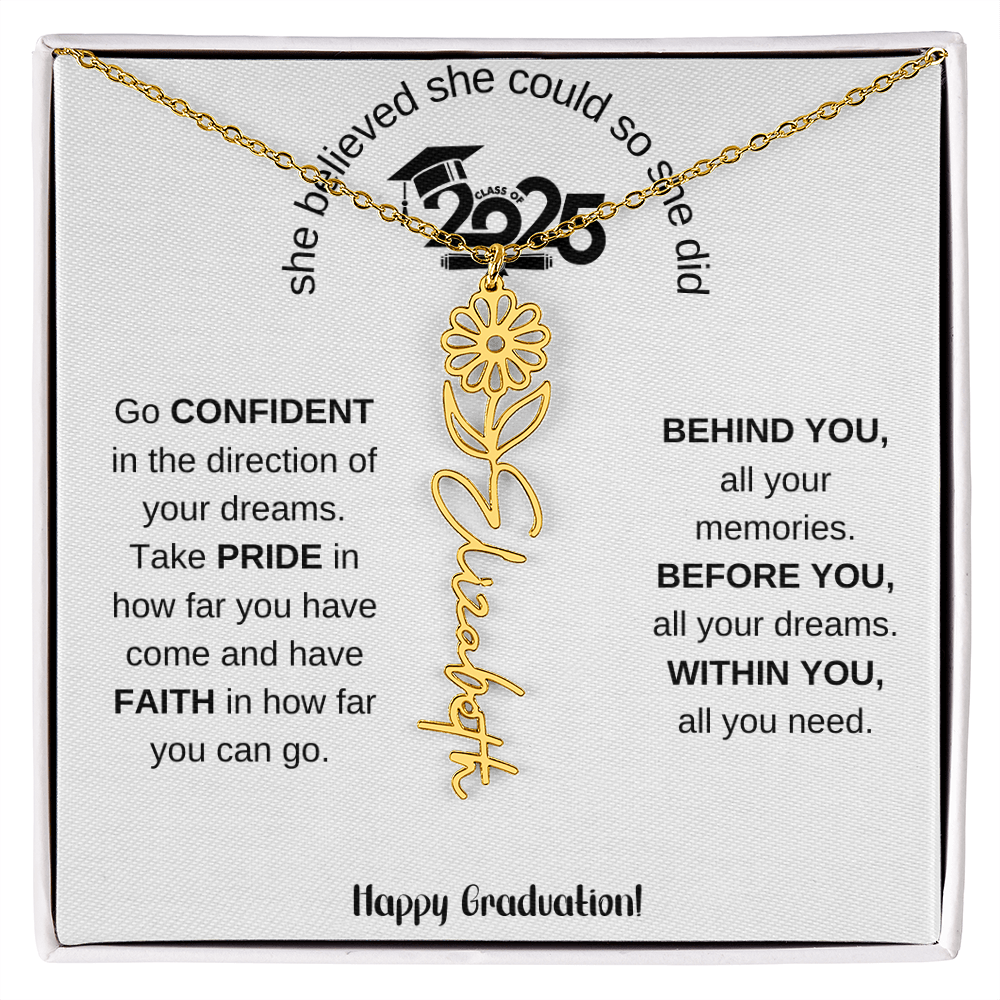 2025 Graduation Gift - Flower Name Necklace 5
