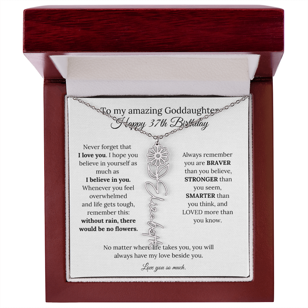 Happy 37th Birthday Gift for Goddaughter