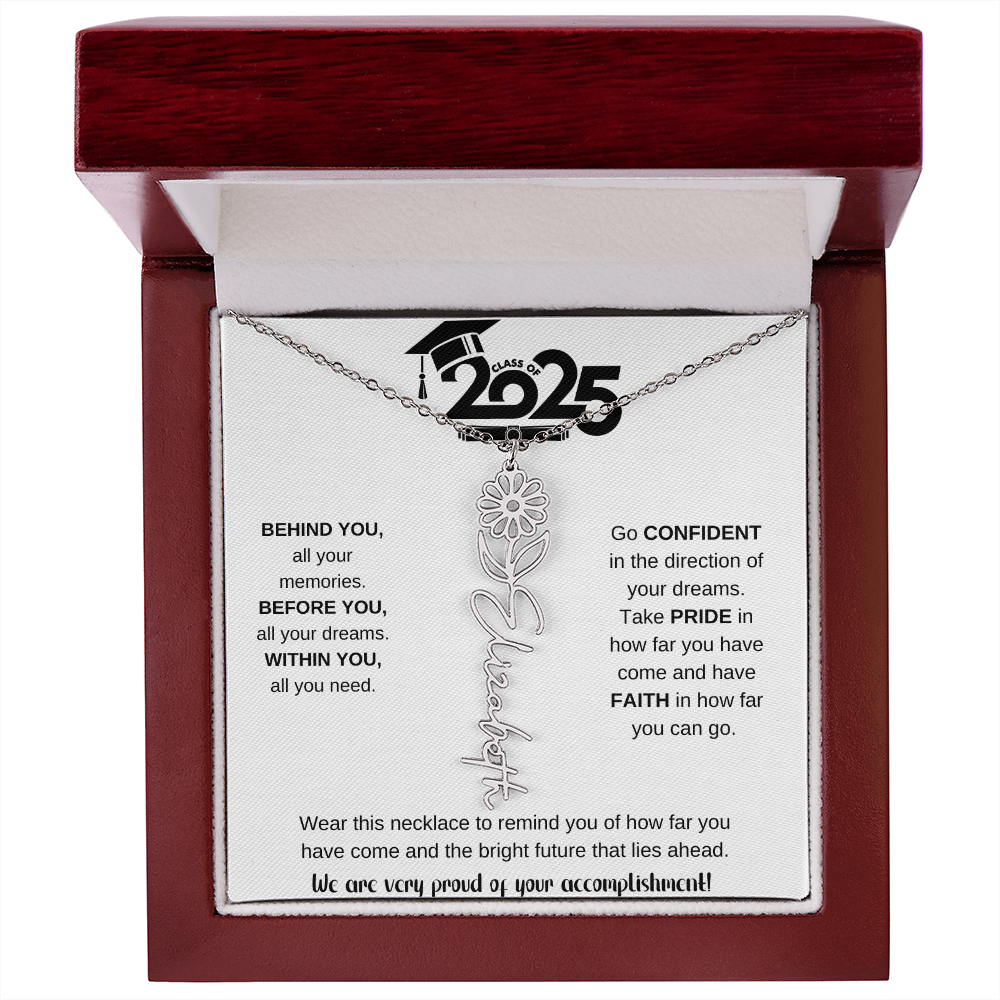 2025 Graduation Gift - Flower Name Necklace 9