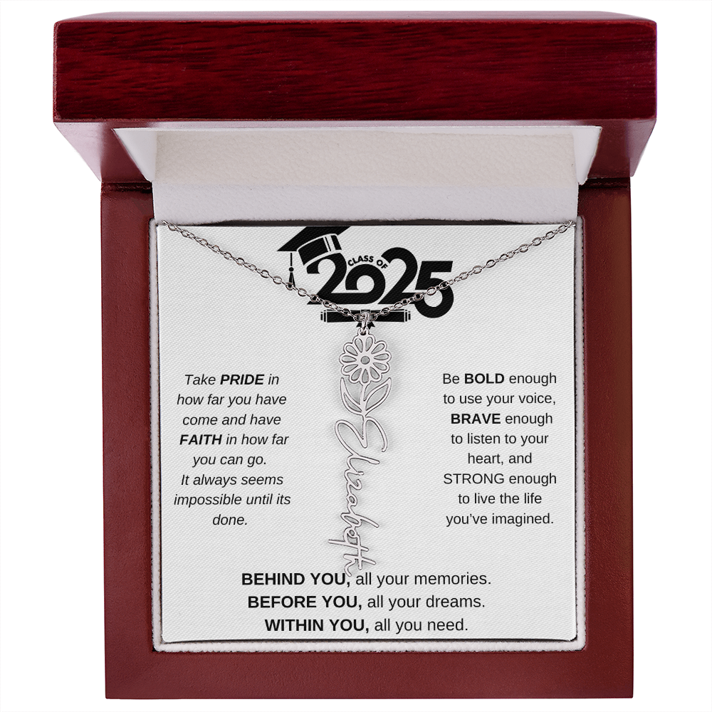2025 Graduation Gift - Flower Name Necklace 4